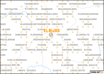 map of El Bijao