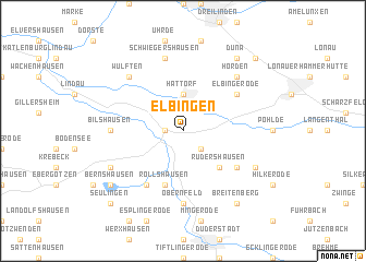 map of Elbingen