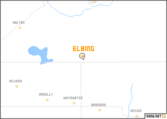 map of Elbing