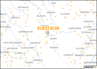 map of El Bizcocho