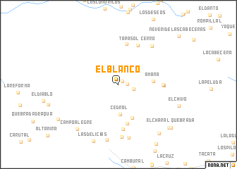 map of El Blanco
