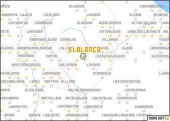 map of El Blanco