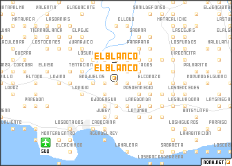 map of El Blanco