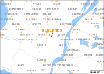 map of El Blanco