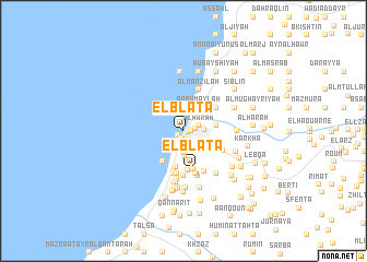 map of El Blâta