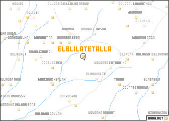 map of El Blilate Talla