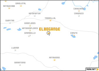 map of El Bogande