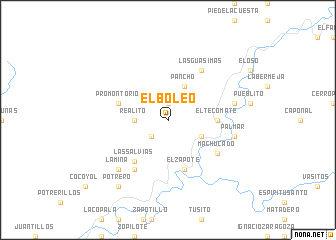 map of El Boleo