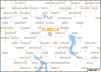 map of El Bollo