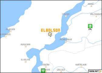 map of El Bolsón