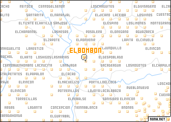 map of El Bombón