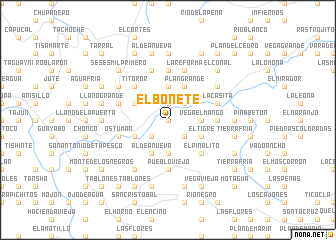 map of El Bonete