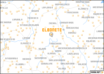 map of El Bonete