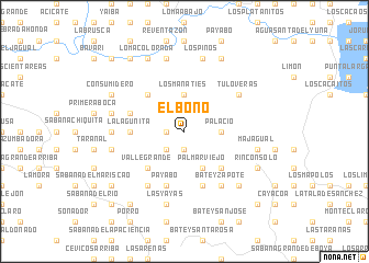 map of El Bono