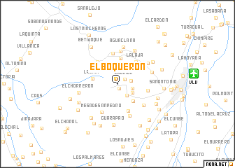 map of El Boquerón