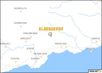 map of El Boquerón