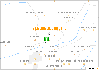 map of El Borbolloncito