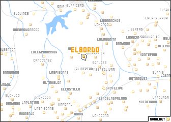 map of El Bordo