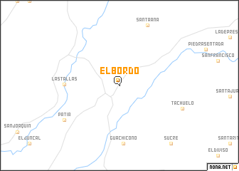 map of El Bordo