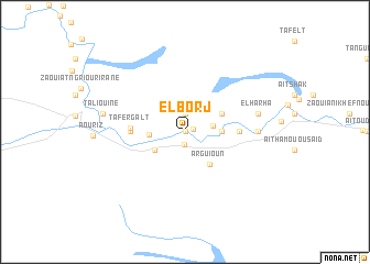 map of El Borj