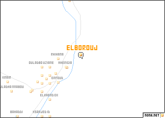 map of El Borouj