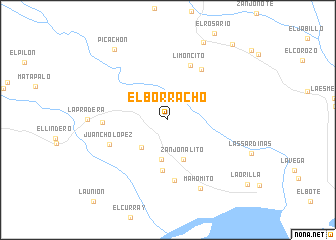 map of El Borracho