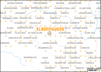 map of El Borriguero