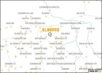 map of El Borro