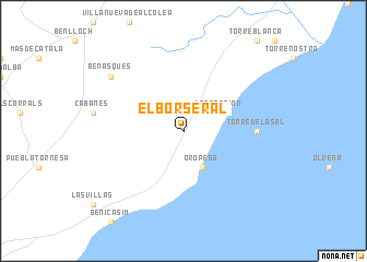 map of El Borseral