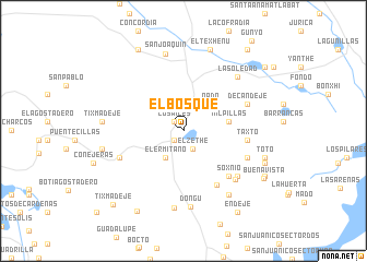 map of El Bosque