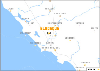 map of El Bosque