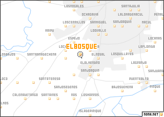 map of El Bosque