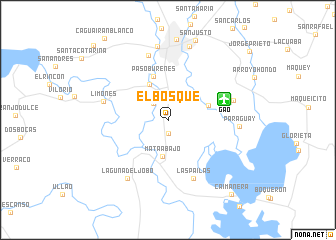 map of El Bosque