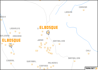 map of El Bosque