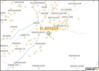 map of El Bosque