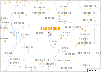 map of El Bosque