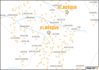 map of El Bosque