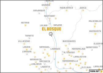 map of El Bosque