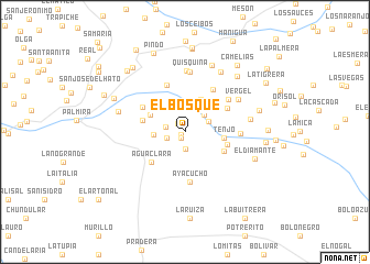 map of El Bosque