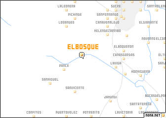 map of El Bosque