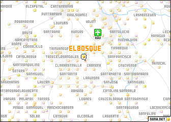 map of El Bosque