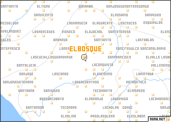 map of El Bosque