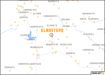 map of El Bostero