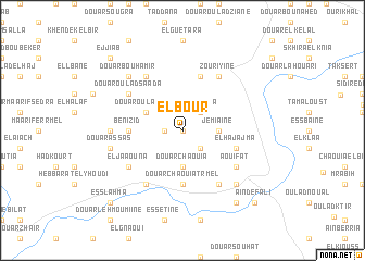 map of El Bour