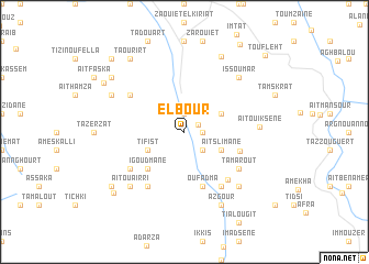 map of El Bour