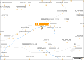 map of El Bovar