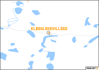 map of Elbow Lake Village