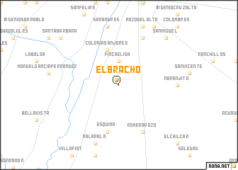 map of El Bracho