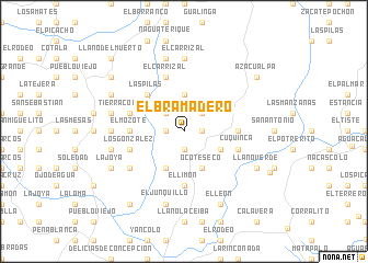 map of El Bramadero