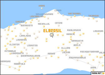 map of El Brasil